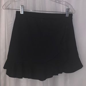 Black mini skirt